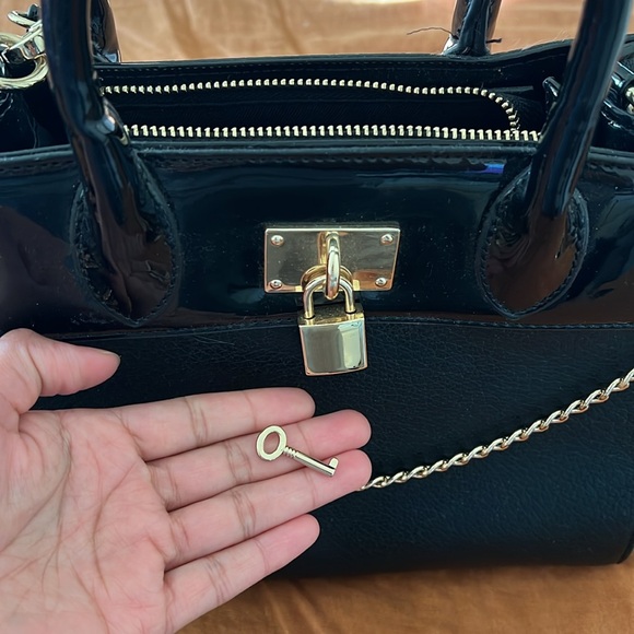 Aldo black top handle/crossbody bag - Picture 3 of 3